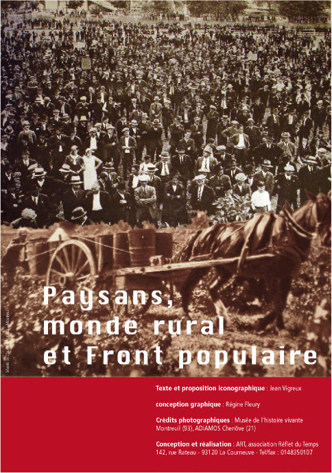 Paysans, monde rural et Front populaire