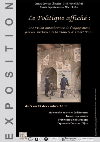 Exposition "Le Politique affiché : une vision autochromée de l'engagement par « Les Archives de la Planète » d'Albert Kahn" - LIR3S - université de Bourgogne