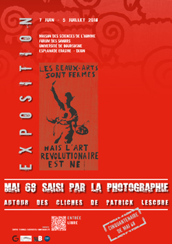 Exposition "Mai 68 saisi par la photographie. Autour des clichés de Patrick Lescure"