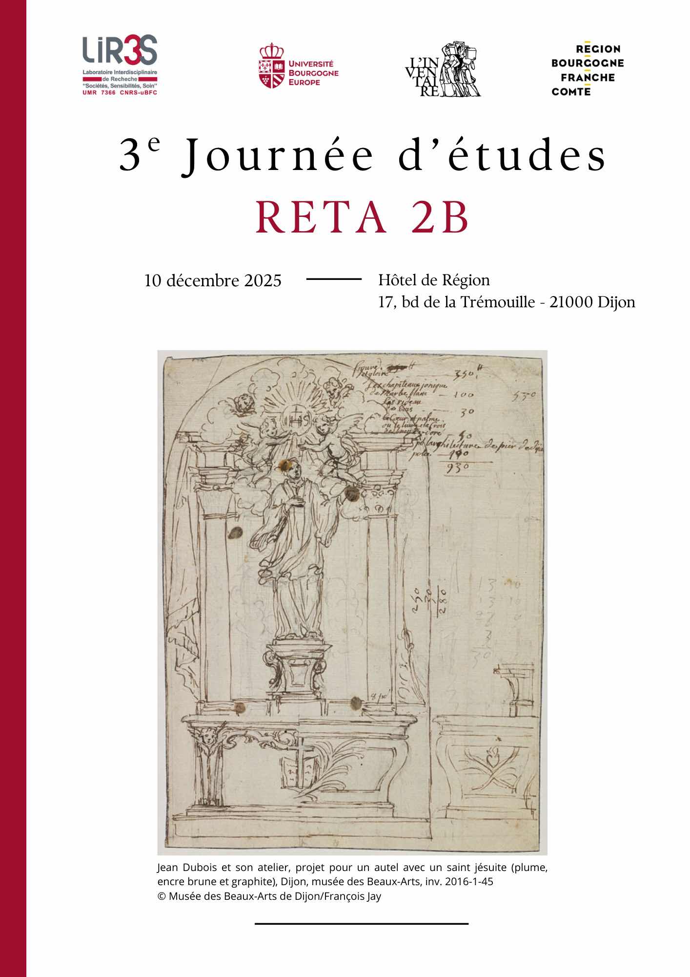 Journée d’études - Retables de Bourgogne-Franche-Comté (RETA2B)