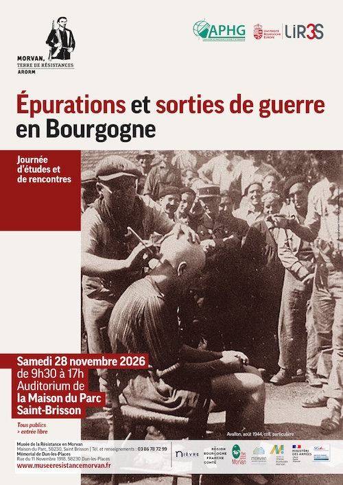 Journée d'études - Épurations et sorties de guerre en Bourgogne